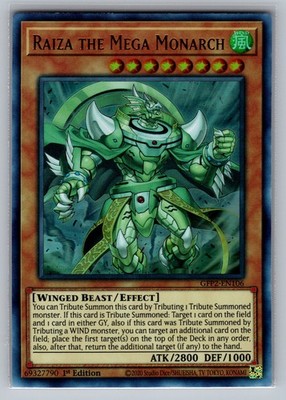 Yugioh Raiza the Mega Monarch Ultra Rare GFP2-EN106 NM