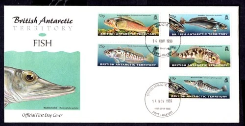British Antarctic Territory - 1999 Fish First Day Cover