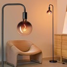 ONEWISH Floor Lamp for Living Room - Minimalist Industrial Standing Lamp with...