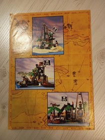 LEGO 6270 &ndash; Forbidden Island (1989 Pirates) &ndash; Box Covers, Manual & Baseplate