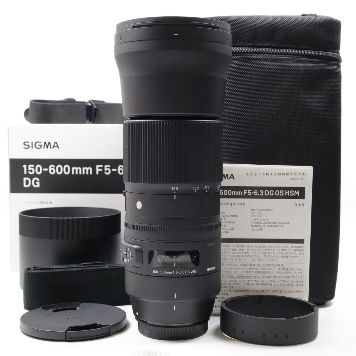 Sigma 150-600mm f5-6.3 DG OS HSM Contemporary Lens Canon EF