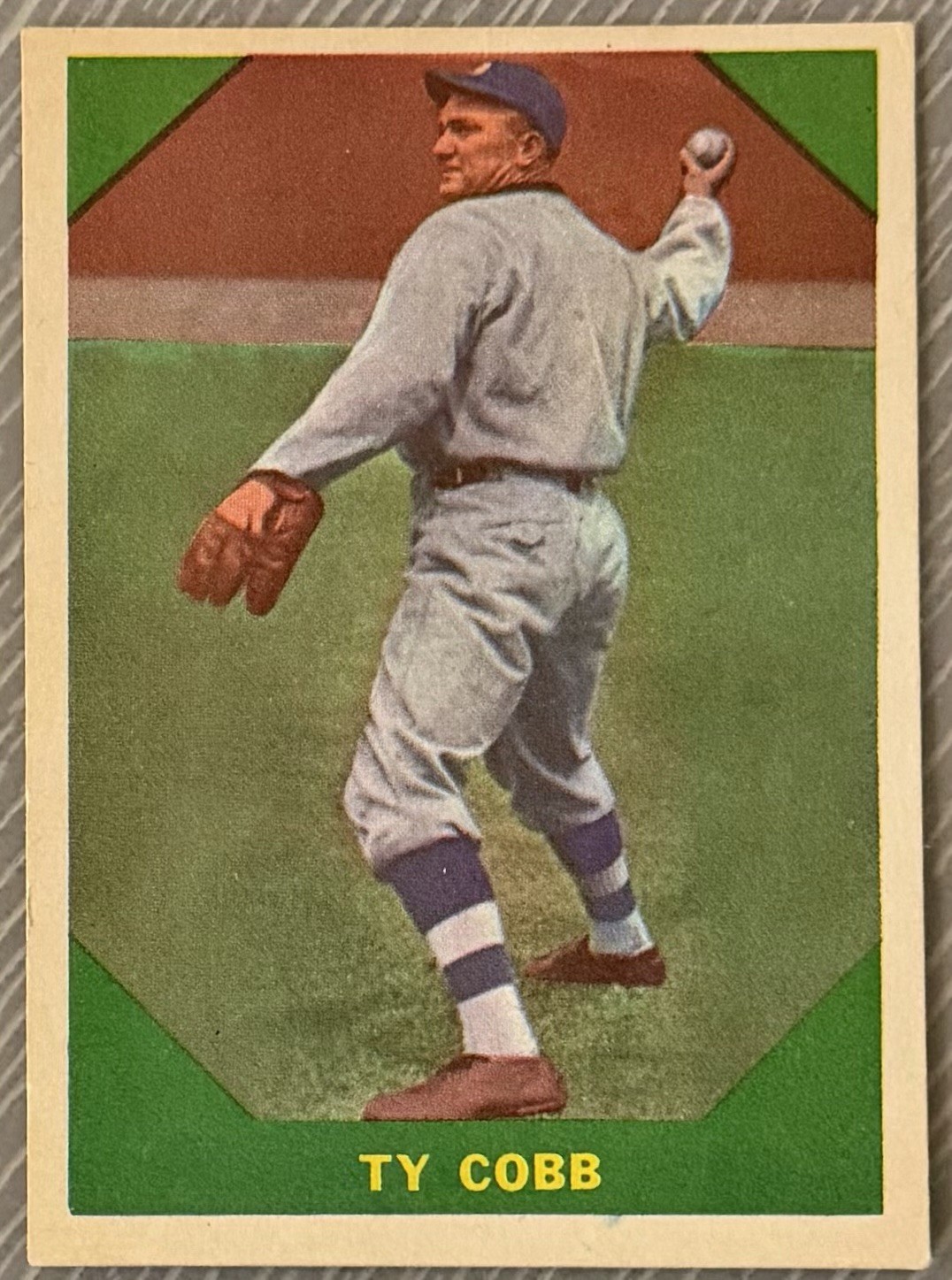 FLEER 1960 TY COBB CARD #42 EXCELLENT /NM, STRONG CORNERS, CENTERED, NO CREASES