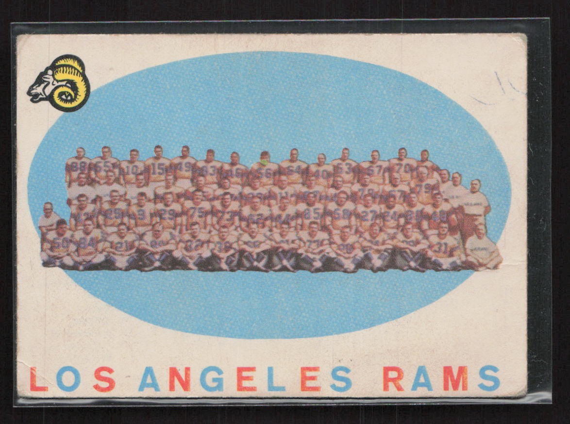 1959 Topps #76 Los Angeles Rams - VG/EX Set Break! | eBay