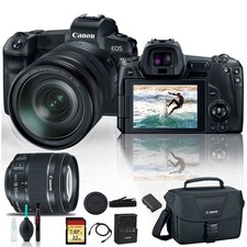 Canon EOS R Mirrorless Digital Camera 3075C012 with 24-105mm Lens With Canon EF