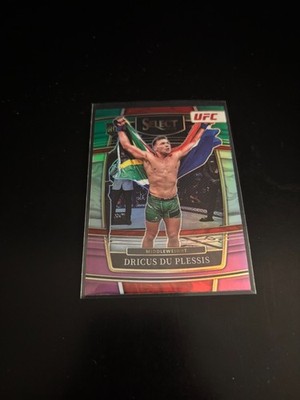 Dricus Du Plessis 2022 Select Concourse Green & Purple Prizm RC 44