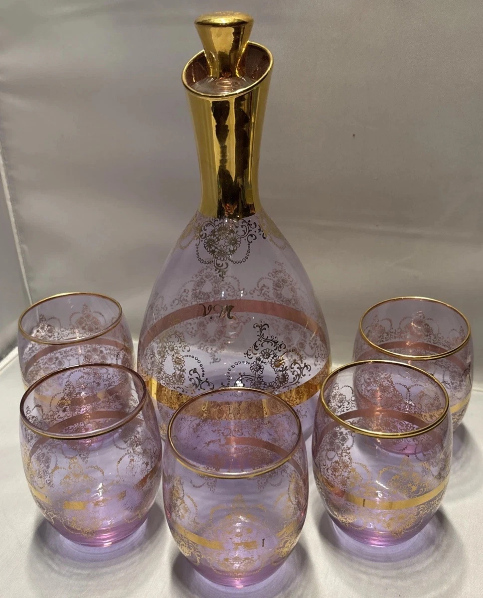 Venetian Glass Decanter In Italian Art Glass for sale | eBay