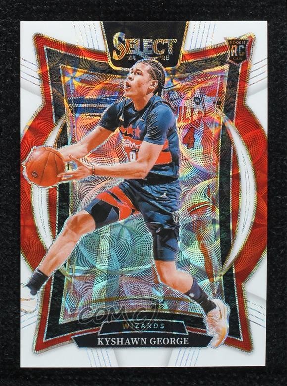 2024-25 Panini Select Concourse White Scope Prizm 12/35 Kyshawn George Rookie RC