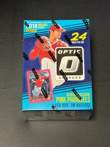 2018 Donruss Optic baseball sealed blaster box Shohei Ohtani 6 pink parallels