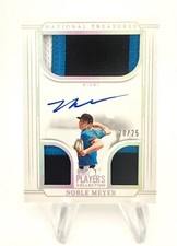 2025 Panini National Treasures Players Collection NOBLE MEYER Jersey Auto /25