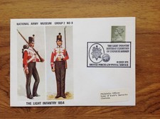 The Light Infantry 1854 British Forces pmk 1971 First Day Cover. Free UK Postage