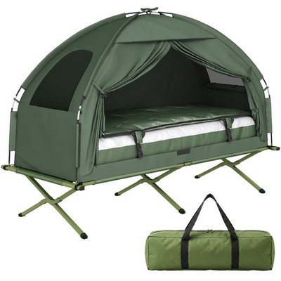 Outdoor 1 Person Falt Kuppelzelt Wandern Camping Bett Kinderbett mit Schlafsack Neu