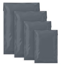 60 Mixed Size Self-Seal Mailing Bags Grey (4 Sizes | Small to Large | 15 Each)