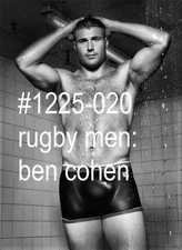 MALE PORTRAIT #1225-020 -athletes series -rugby men -ben cohen - free ship in us