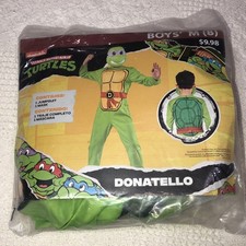 Rubies Teenage Mutant Ninja Turtles Donatello Costume 2pc Youth Med 8 New.
