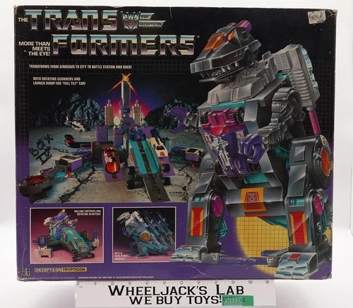 Trypticon 100% Complete W/Box & Insert 1986 VintageG1 Transformers Figure WORKS