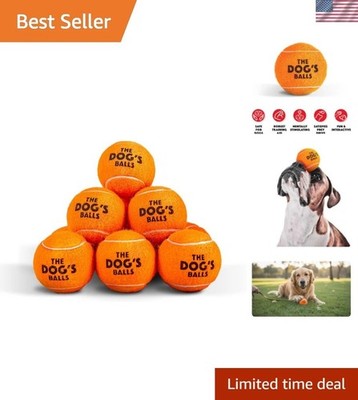 High Visibility Dog Tennis Balls - 12-Pack Non-Abrasive, Durable Fetch Toys