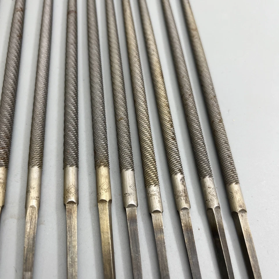 12 x Vintage Nicholson Round Bastard Hand File 6" - Made in USA Files blacksmith - Image 4 of 4