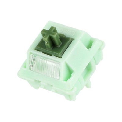 35 PCS Matcha Latte V2 Linear Mechanical Switch PreLubed 5 Pin 53g MX Keycap