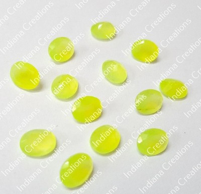Natural Yellow Jade Oval Faceted Cut 6x8mm To 20x25mm Loose Gemstone