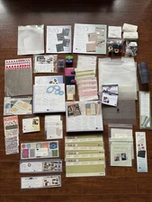 Creative Memories Scrapbooking Supplies Lot Stickers Punches Pages & More