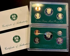 2 United States Mint 1995 Proof Sets