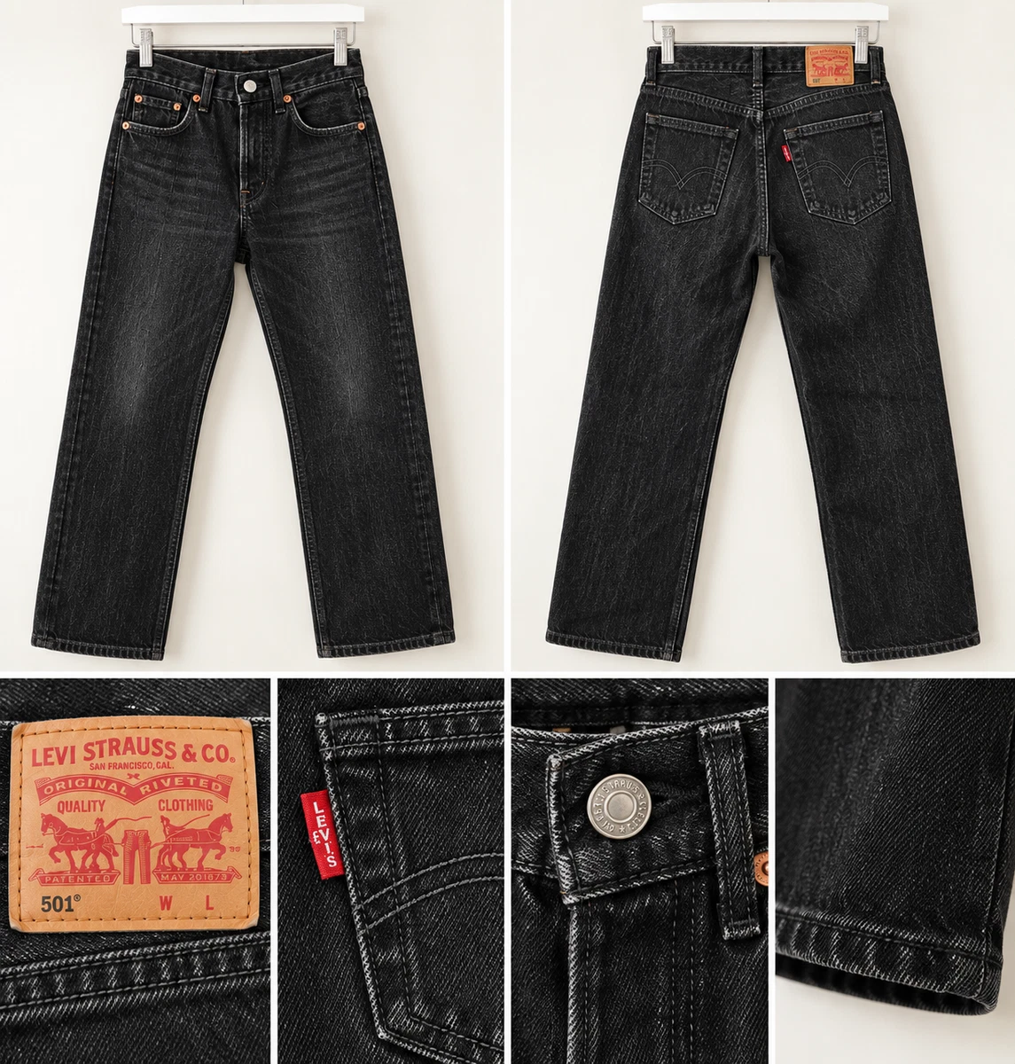 Levi's 501 Black Jeans for Men for sale - eBay
