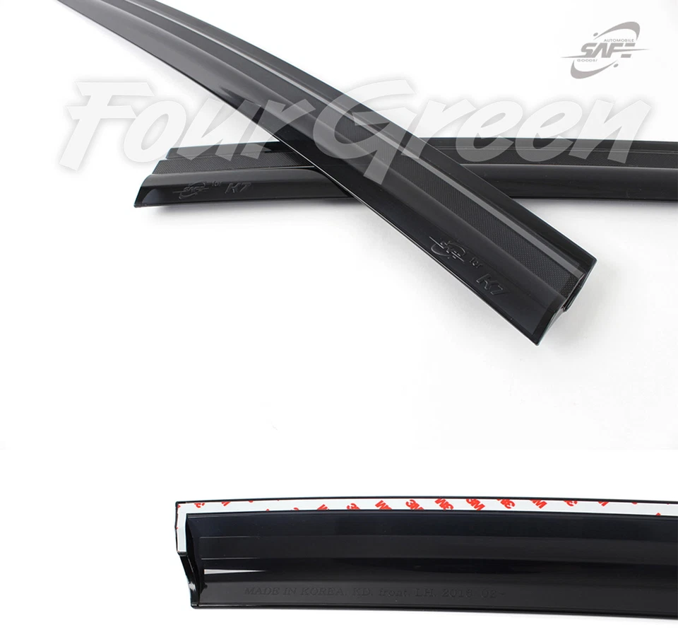 Visera de puerta solar de lluvia para ventana de humo 4 piezas para 2016 2017 2018 2019 KIA Cadenza K7  Foto 2 de 4