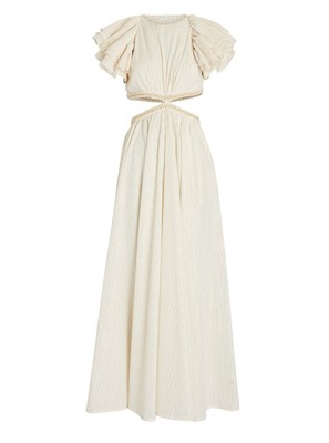 zimmermann anneke cut out dress BNWT ZIMMERMANN IVORY ANNEKE CUT OUT RUFFLE DRESS - SIZE 1/6 US (RRP $850)