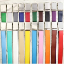 Falari Men Women Unisex Genuine Leather Ratchet Belt Casual Dress Belt 8170