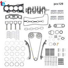 For Toyota 2AZ-FE 2.4L Engine Overhaul Rebuild Kit w/ Crankshaft Rods Timing Kit