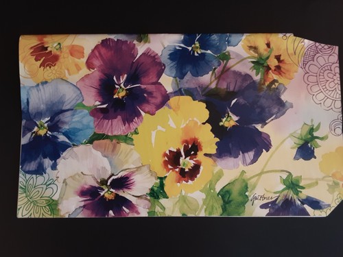 Magnetic Mailbox Cover MailWraps By Magnet Works Summertime Pansies Tie On Too - Picture 3 of 6