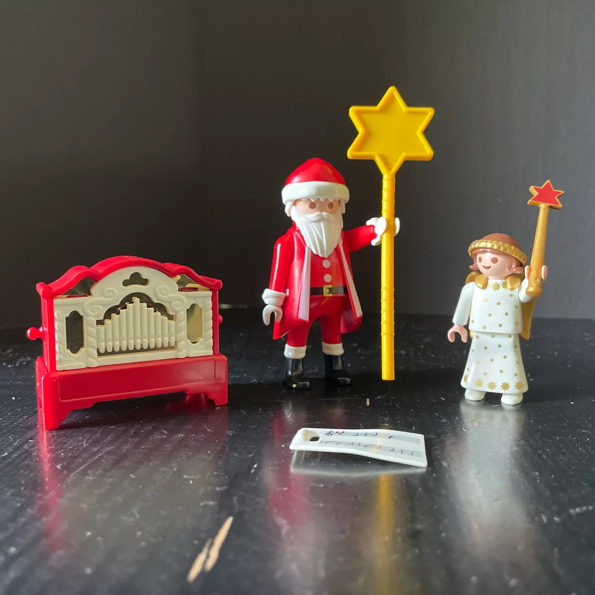 Playmobil 5875 Christmas Santa Angel ORGAN THAT PLAYS Watch
