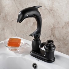Oil Rubbed Bronze 2 Holes 4" Centerset Deck Mount Kitchen Faucet Sink Basin Tap