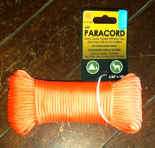 Koch 100ft 5/32" ORANGE 550 Paracord -55lbs Workload- Item 5551636