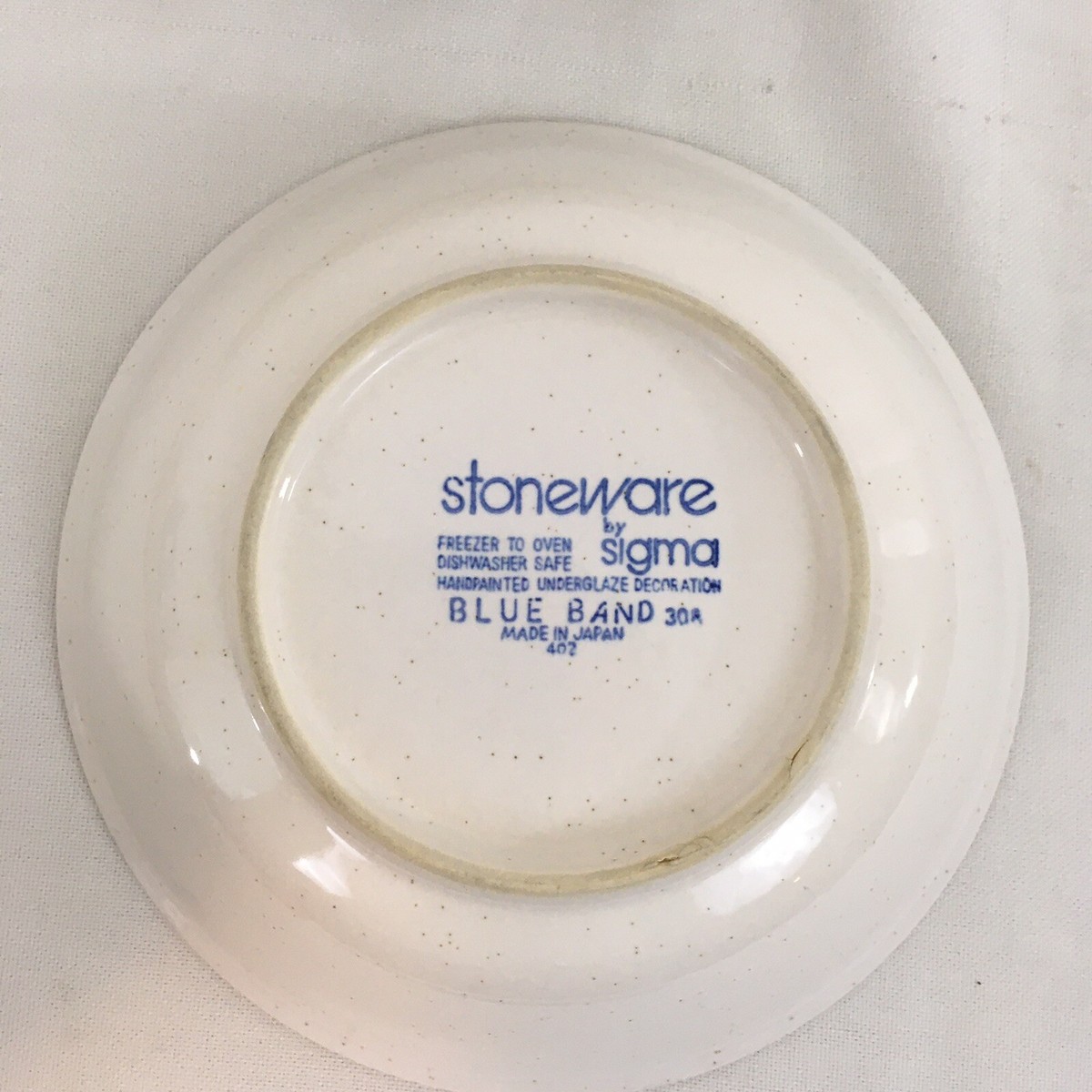 Sigma Japan 402 Blue Band Stoneware Soup Pasta Bowls (4) | eBay