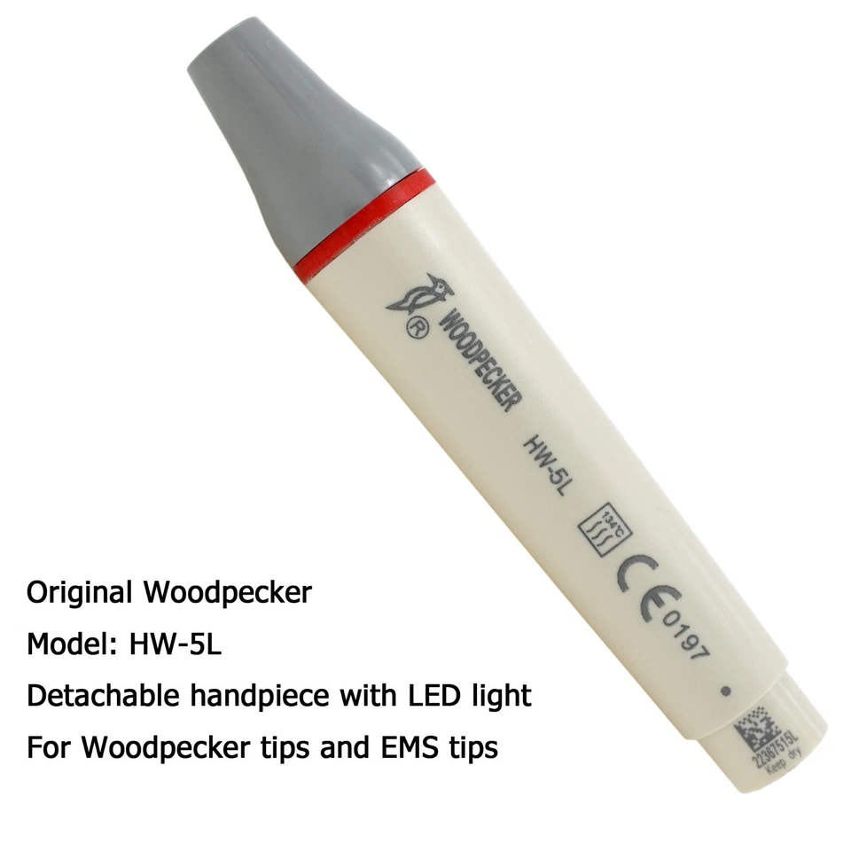 Woodpecker DTE Dental Ultrasonic Scaler LED Handpiece HW-5L HD-7L Piezo Tips GD1 - Image 4 of 4