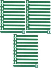 30 x Hook and Loop 15cm x 22mm Green Hook and Loop Cable Ties Cable Ties Cable Hook and Loop