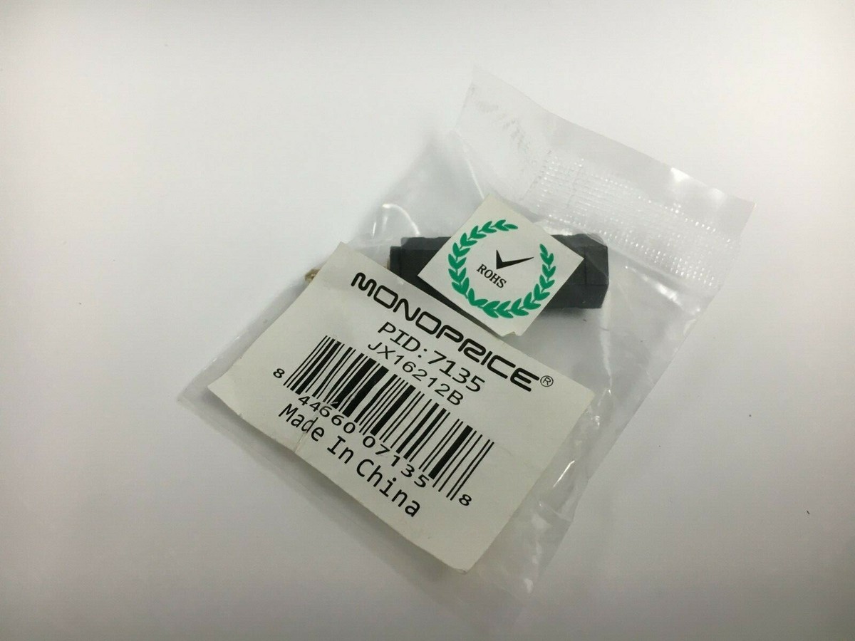 Lot of 10 Monoprice 3.5mm Male to 1/4in (6.35mm) Female TRS