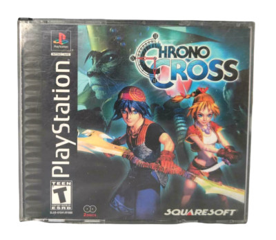 Chrono Cross PlayStation 1 PS1 Black Label Case & Discs without Manual
