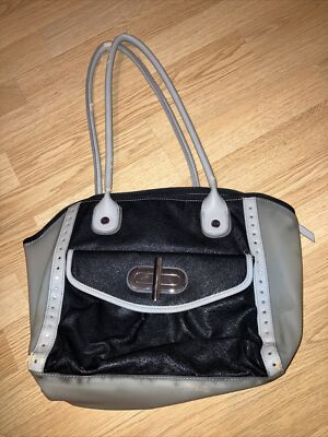 Women's Kohl's ELLE Black Grey Shoulder Bag/ Purse