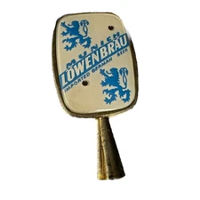 Vintage old Lowenbrau metal Beer Tap Handle 6 inch Unique Rare!  Munich ,Germany