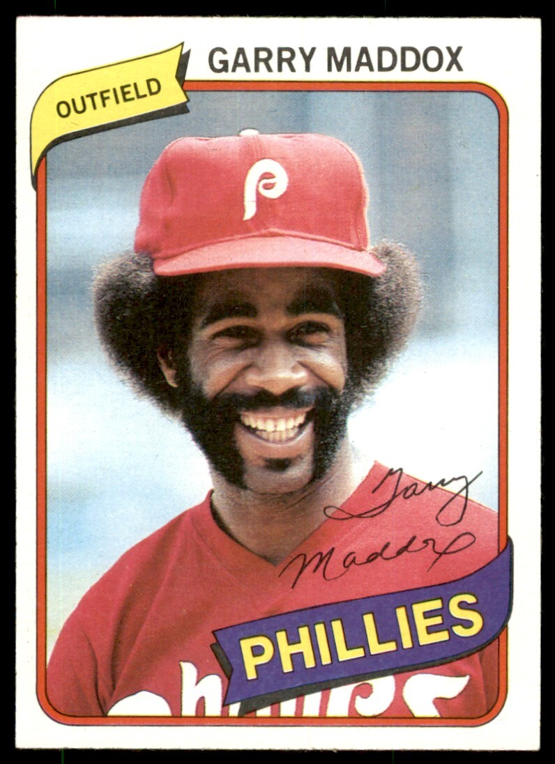 1980 Topps Burger King Philadelphia Phillies Garry Maddox 2 #10