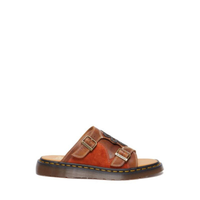 Dr.Martens Dayne レザーサンダルMade In England Dayne Made in England Leather Slide Sandals in Black | Dr. Martens