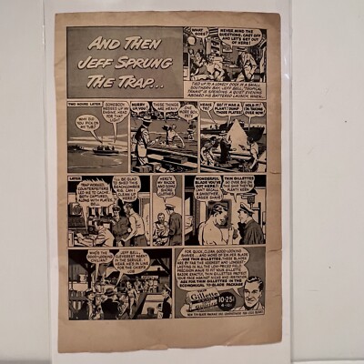 Gillette Jeff Bell Comic Strip Add Railroad Magazine Vol 52 No 2 March 1950