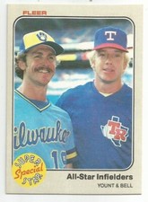GARYLORD PERRY TERRY BULLING 1983 FLEER CARD 300 WINS NM-MT CONDITION