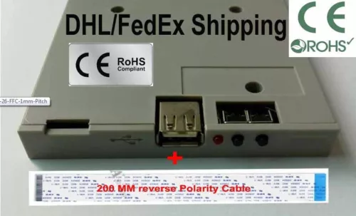 Slim Floppy drive Emulator Tektronix Oscilloscopes   (1.44mb - 26 FFC 1mm Pitch)