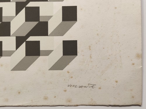 ITALO VIOLANTE SIGNED ORIGINAL LIMITED EDITION ABSTRACT BLOCK SCREEN PRINT 37/50 - Picture 18 of 22