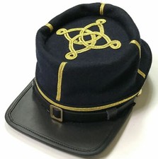 CIVIL WAR US UNION CAVALRY CAPTAIN OFFICER WOOL KEPI FORAGE CAP HAT--ALL SIZES 