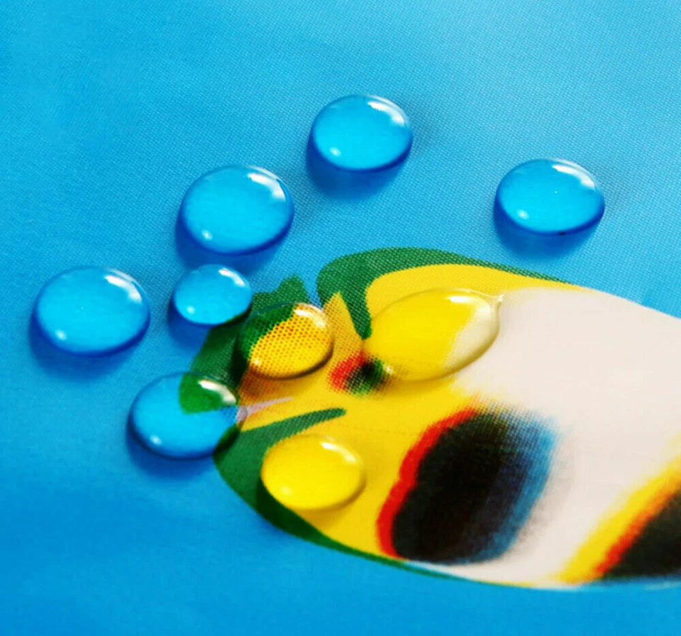 Bad Wasserdicht Duschvorhang PEVA Blau Ozean Muster Wannenvorhang Anti-Schimmel - Bild 3 von 3