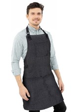 Work Apron - Adjustable for Men, Women - Cook, Chef, Server, Baker, Barista Shop